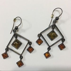 Jewelry - Amber Dangling Earrings Jewelry - Amber Dangling Earrings