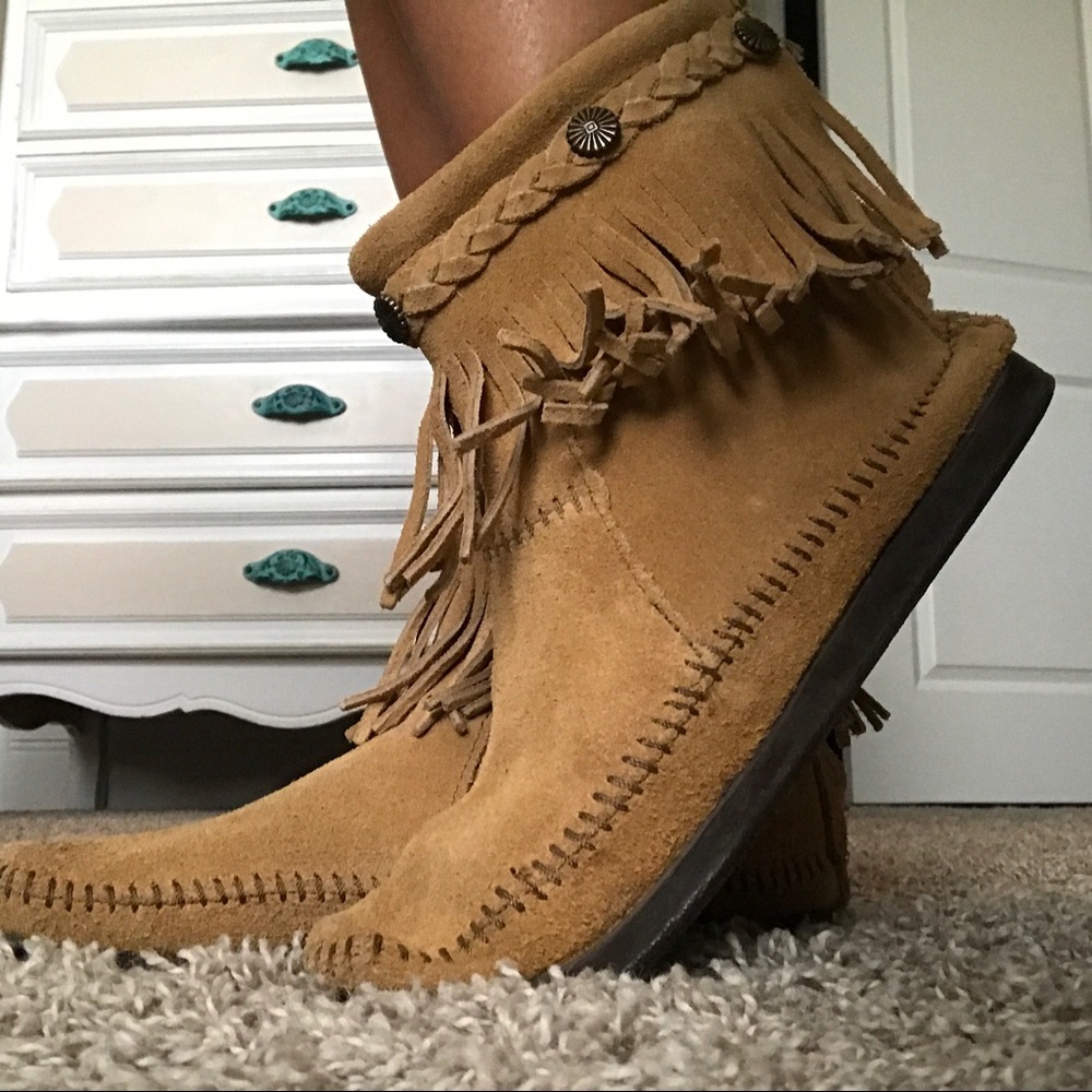Minnetonka Fringe Booties