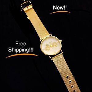 Gold Geneva watch
