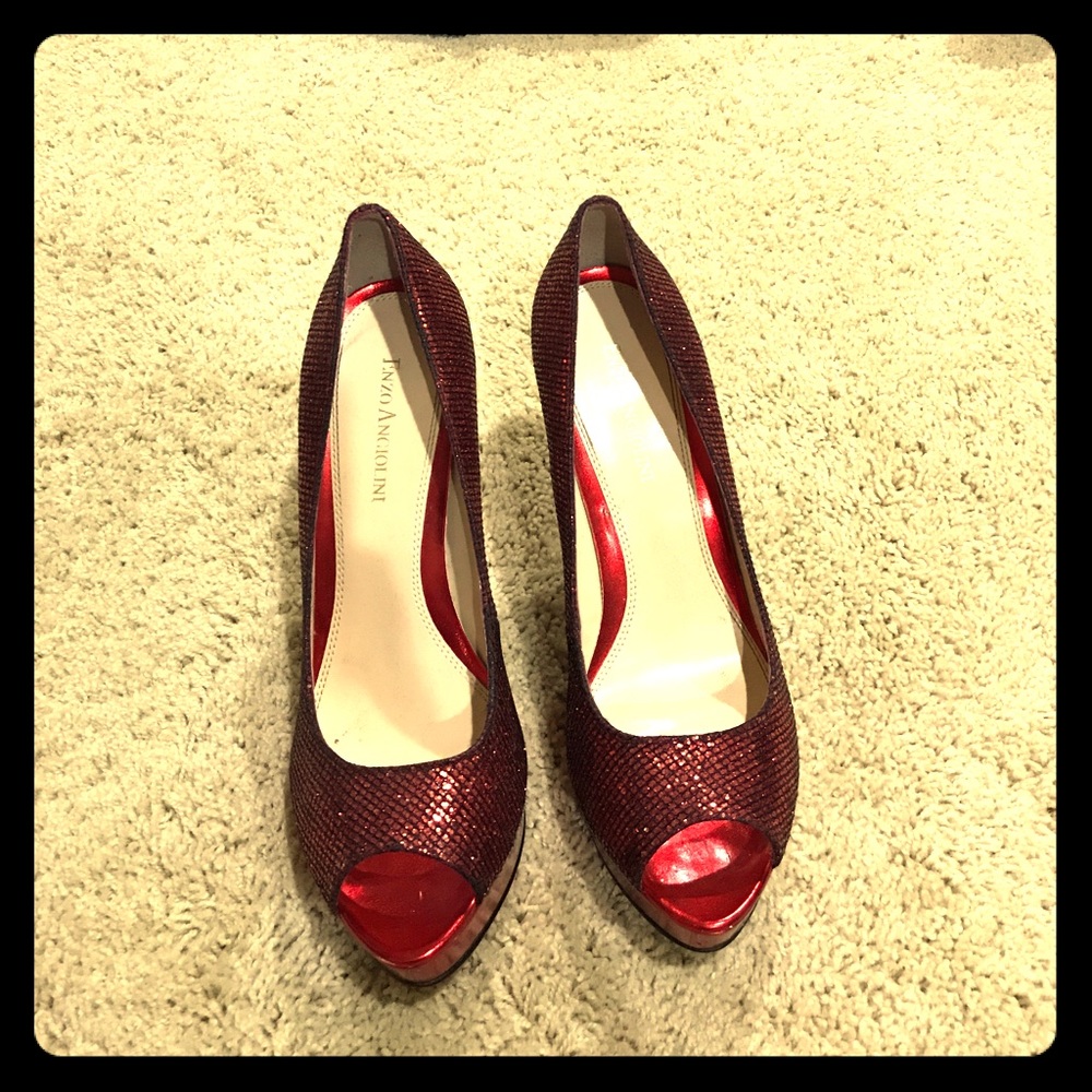 Shiny Red High Heels