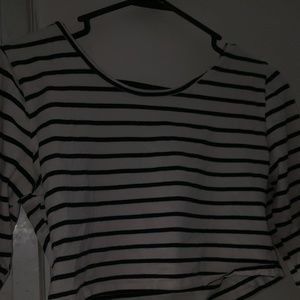 Cute black and white crop top