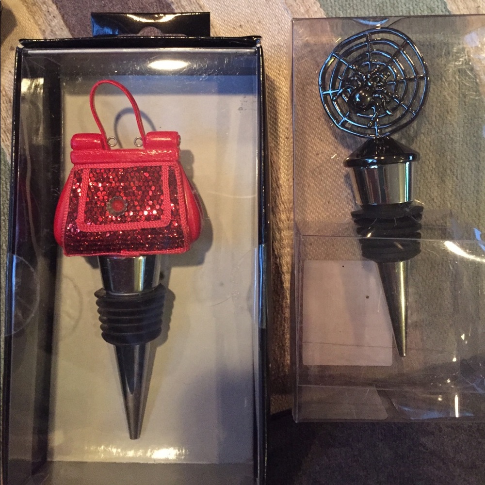 Pair of wine bottle stoppers.