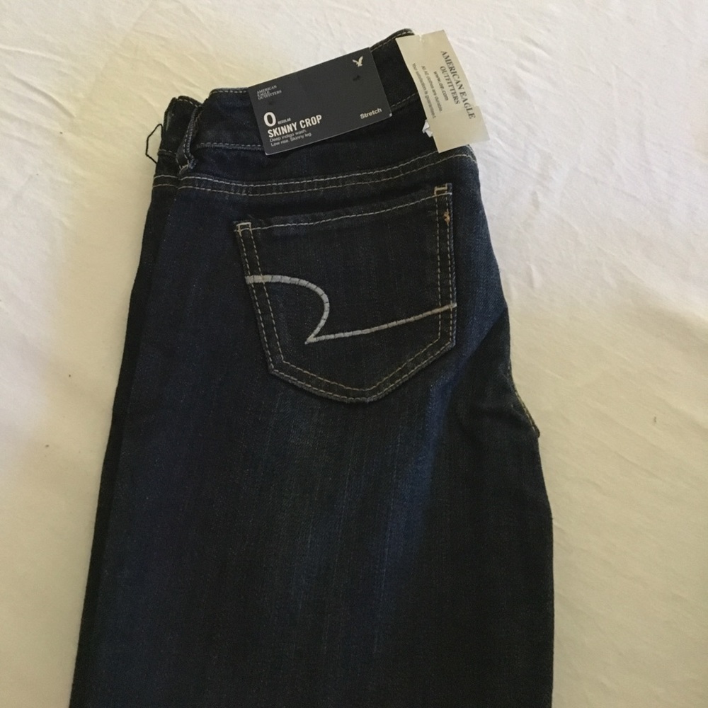 AE Outfitters skinny crop jeans, Size 0