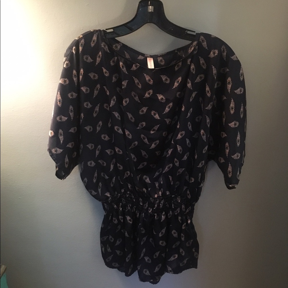 Peacock patterned tunic