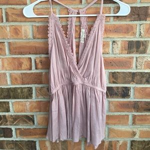 Camisole Blouse with Lace Detail