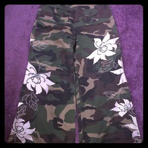 Camouflage with lily  culottes