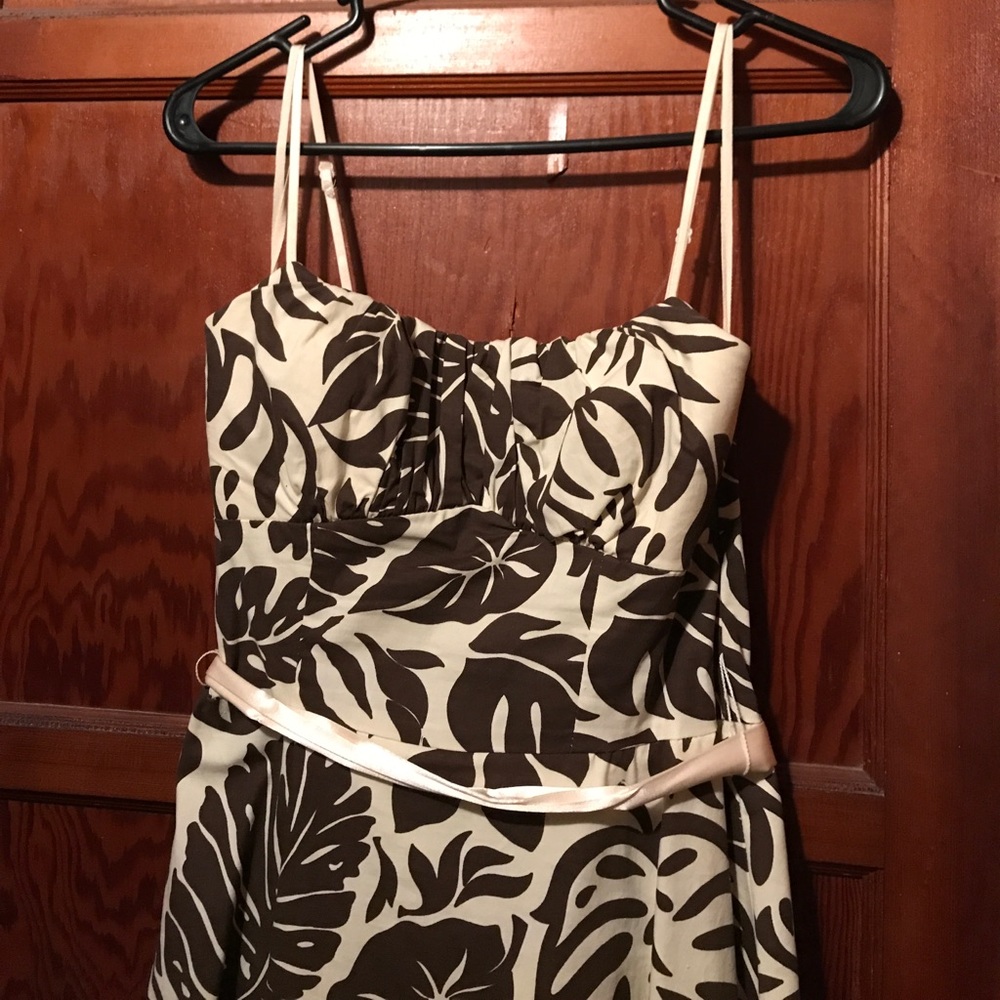 Leaf Print formal dress-Never worn!