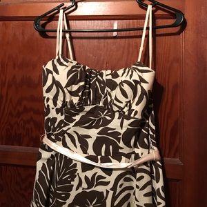 Leaf Print formal dress-Never worn!