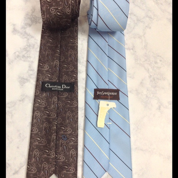 **SOLD** Yves Saint Laurent & Christian Dior ties - Picture 2 of 5