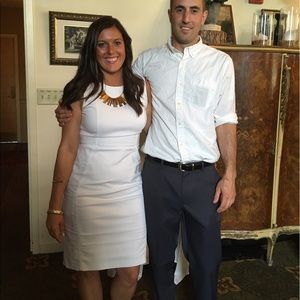 White, Calvin Klein dress