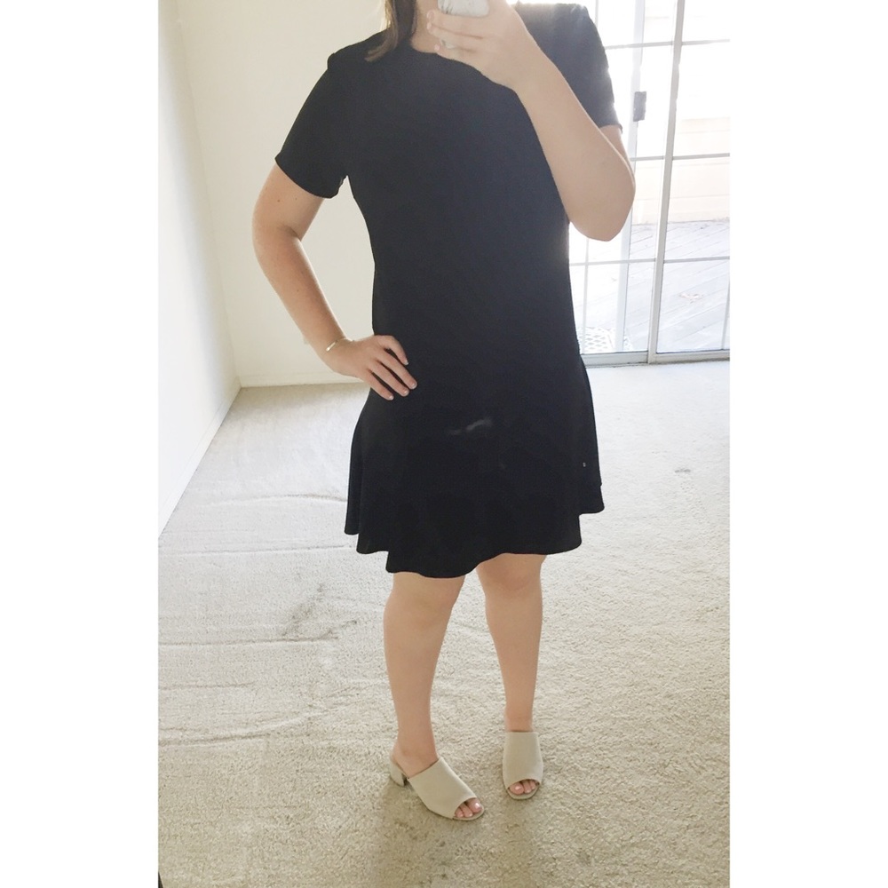 Black Drop Waist Dress