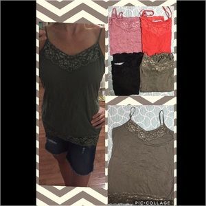 Cami - Trimmed in tonal lace