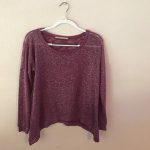 Magenta, shimmer Michael Stars sweater