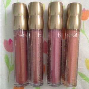 Bare minerals lip gloss x4