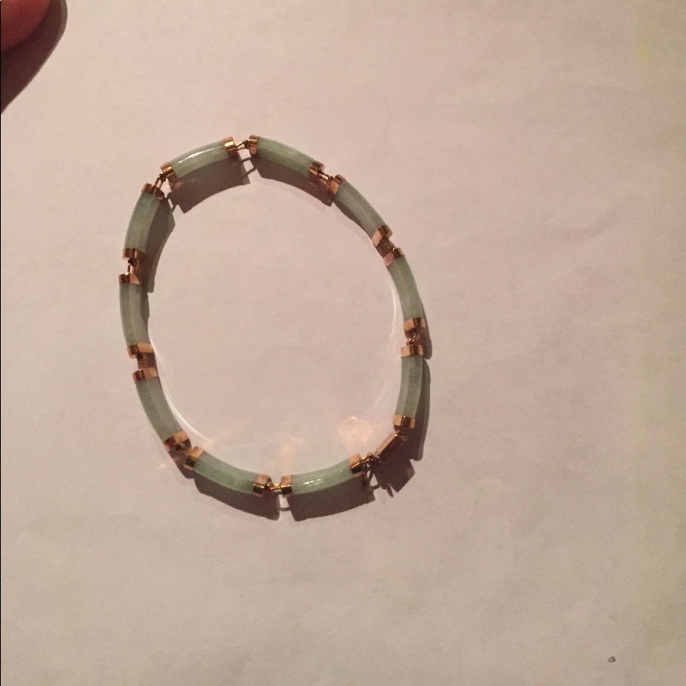 Jade stone bracelet