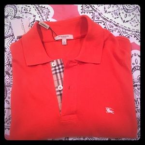 Men's Orange Burberry London Shirt