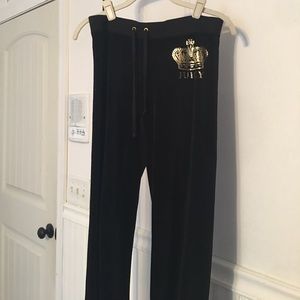 Juicy Couture velour track pants