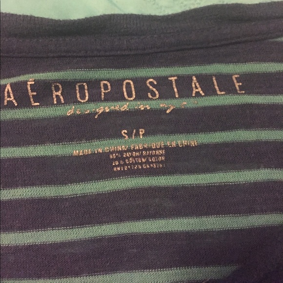 ❌TRADED!❌ Striped Aeropostale shirt - Picture 2 of 3