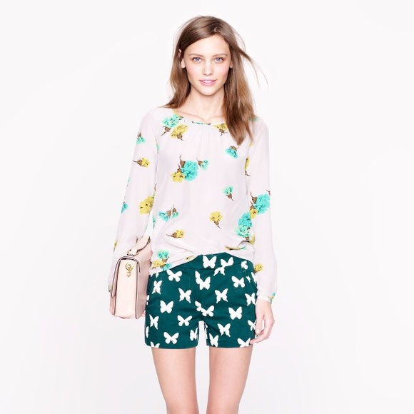 J. Crew Pants - J. Crew butterfly shorts