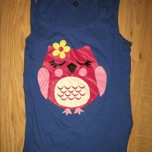 Blue Owl Pajama Shirt