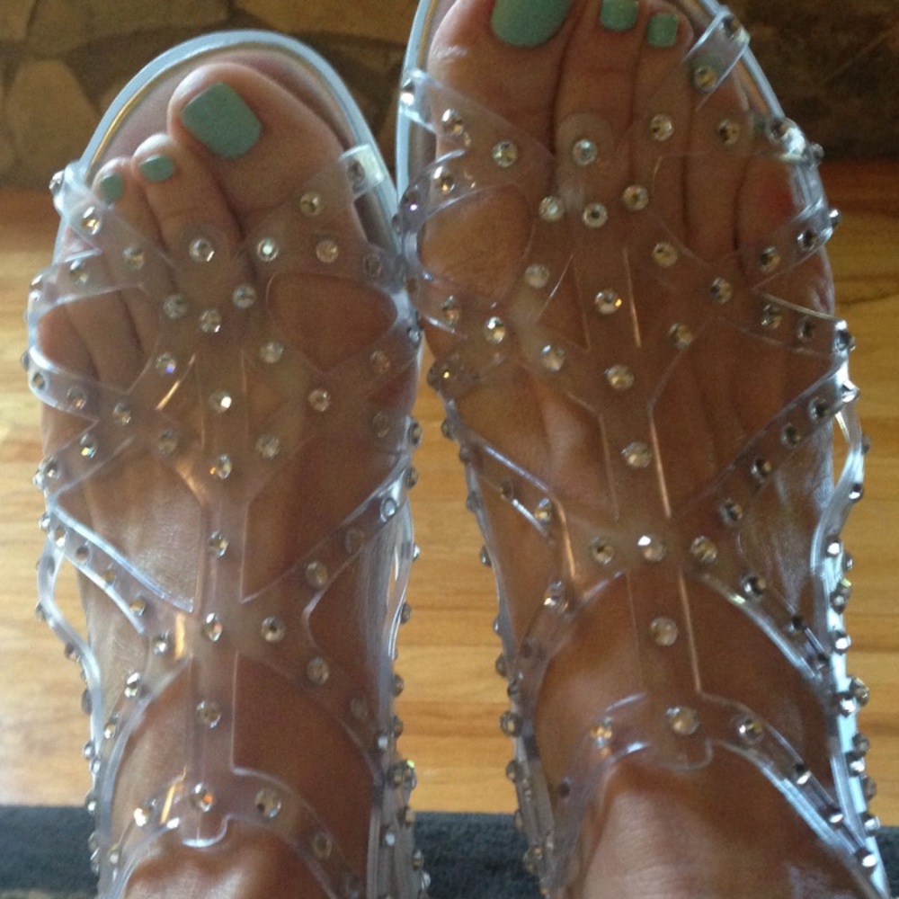 Stuart Weitzman jelly sandals