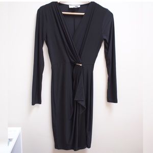 Michael Kors black wrap dress