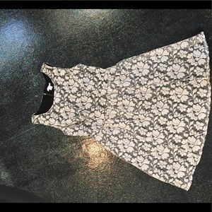 Lacey black and white dress