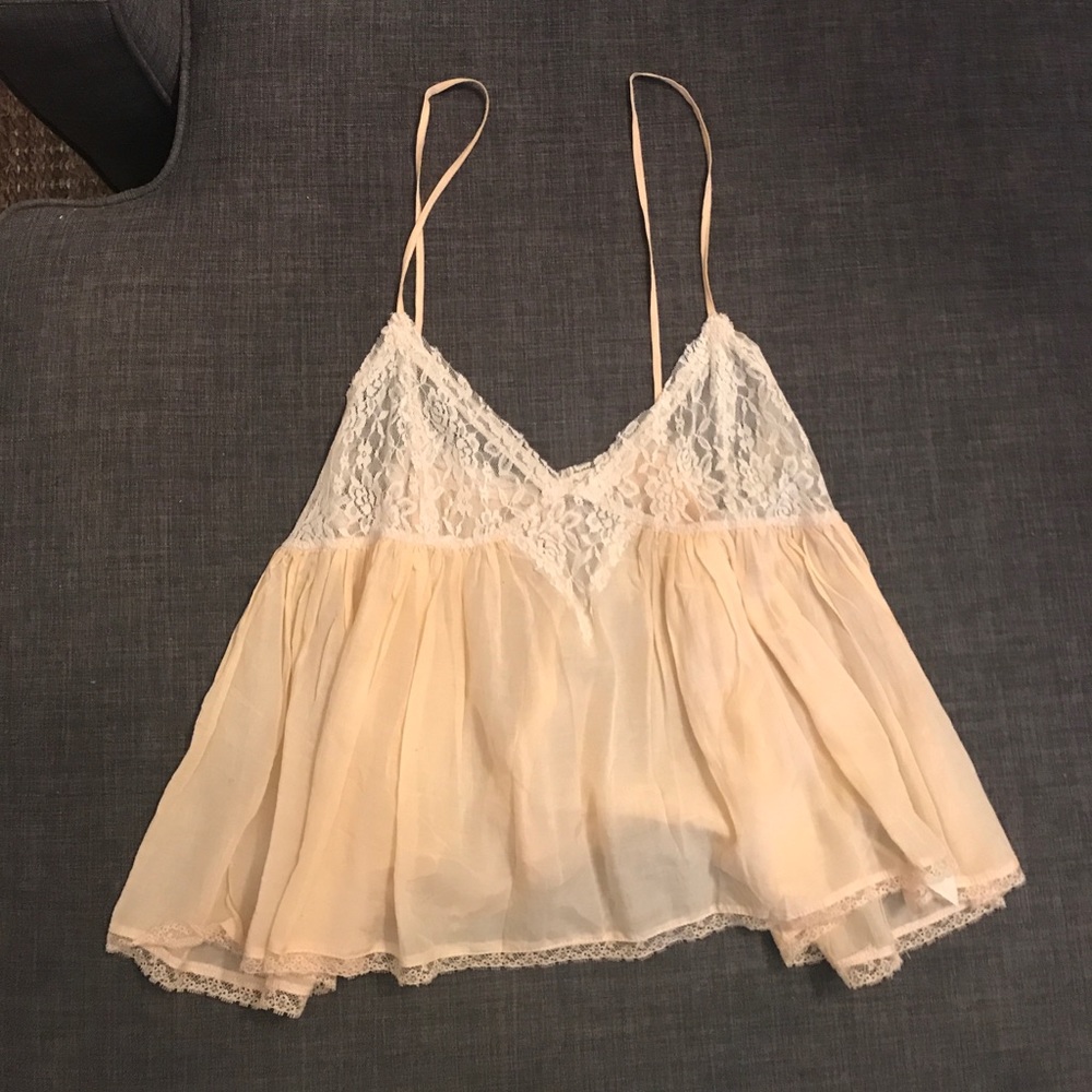 Free people babydoll lace cami