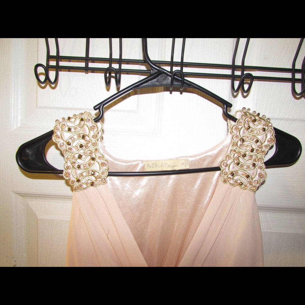Light pink prom dress