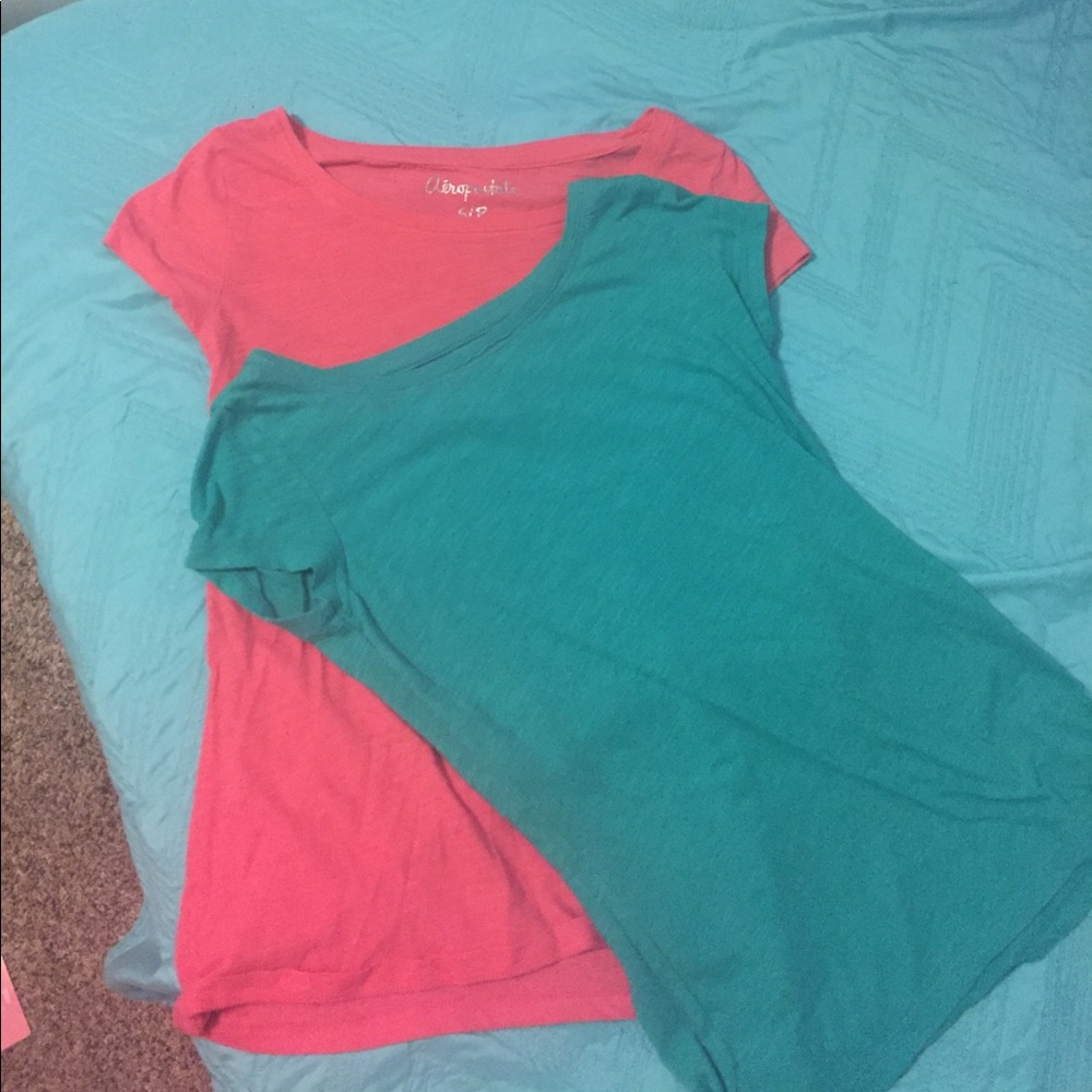 ❌TRADED!❌ Plain Aeropostale shirts