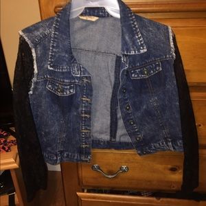 Jean lace jacket