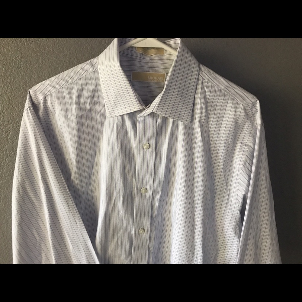 Michael Kors Men's Long Sleeve Dress Shirt