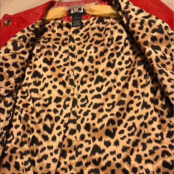 Red Leather Jacket - Picture 3 of 4