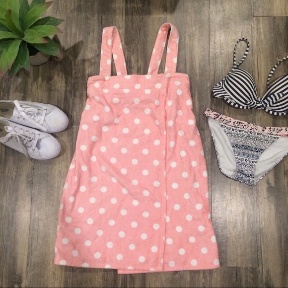 polka dot beach cover up