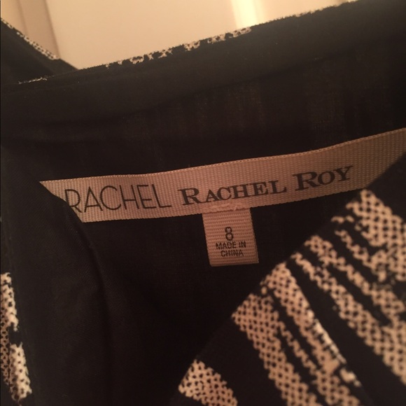 RACHEL ROY DRESS BLACK AND GREY PRINT - Picture 3 of 3