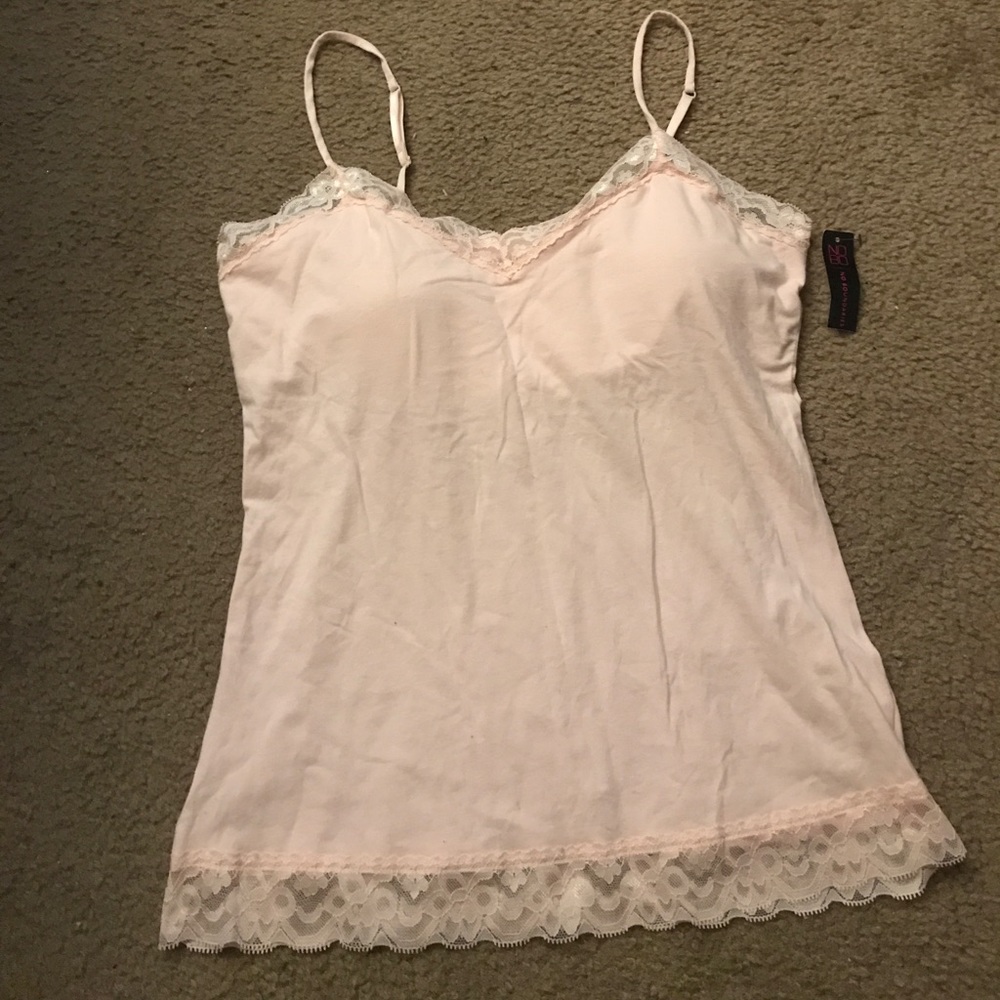 Plus size pink tank top