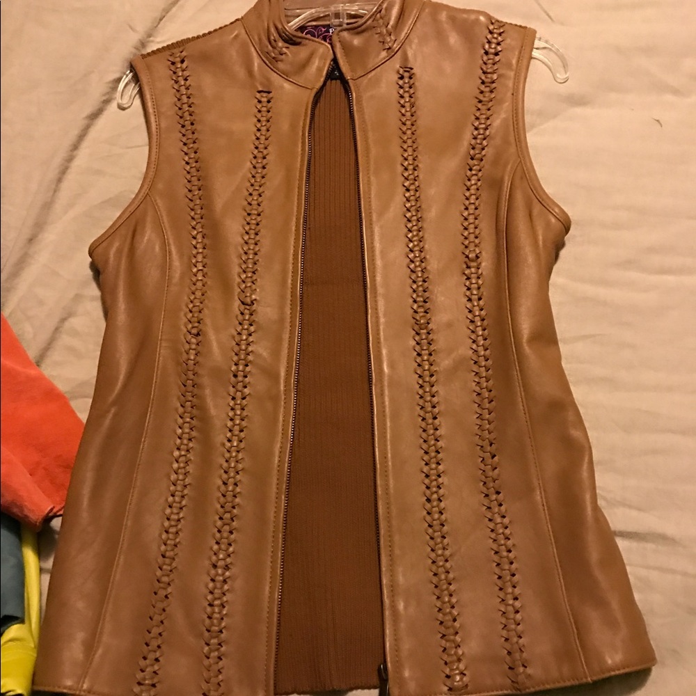Peck and Peck Learher Vest