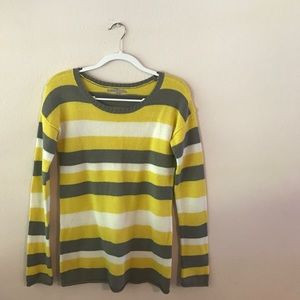 Gap yellow striped sweater