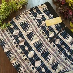 NWT Francesca's Woven Geometric Pattern Skirt
