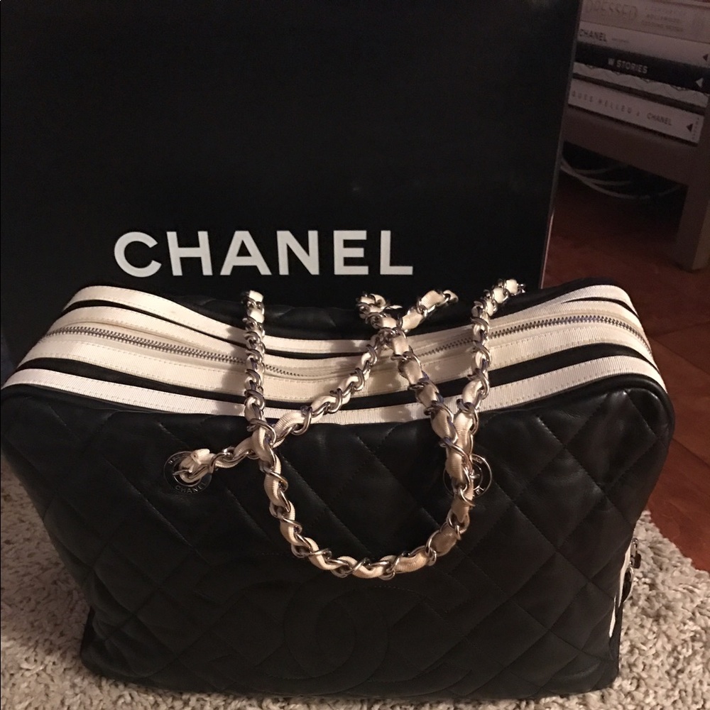 Authentic Chanel Bag with silver hardware
