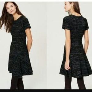 Loft drop waist black dress size 4