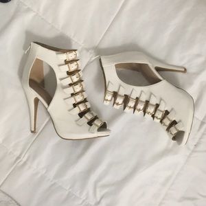 Forever Strappy Buckle High Heels