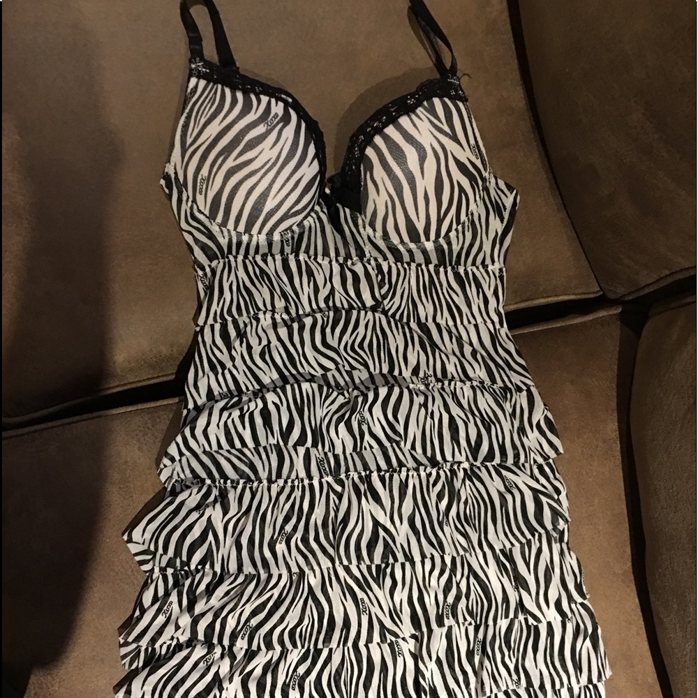 NWT. Lingerie zebra