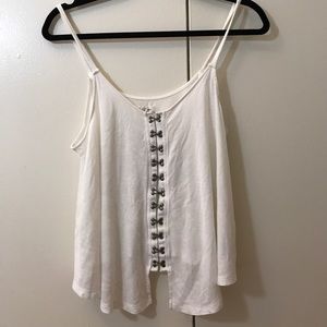 White clasp tank
