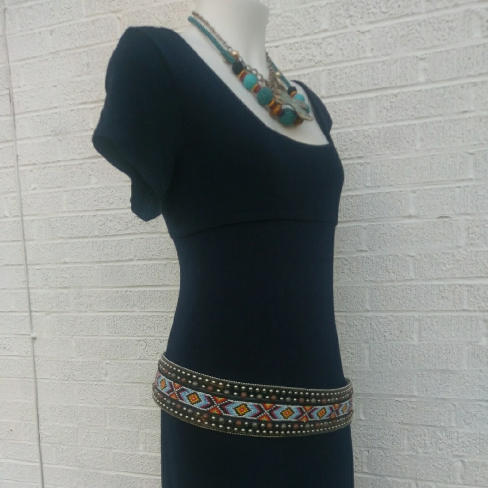 Cold water Creek 1X Navy Blue stretch travelling d