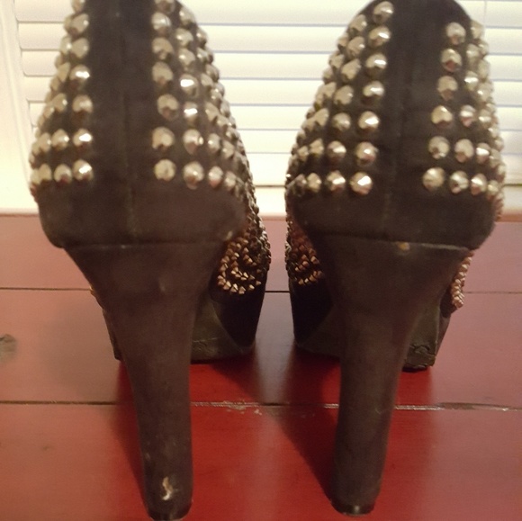 candis rhinestone heels