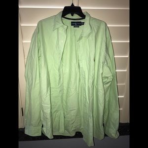 Men's Polo Shirt Lime Green Size XXL