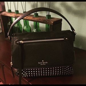 Kate Spade black and white polka dot purse