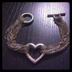Tiffany heart chain bracelet