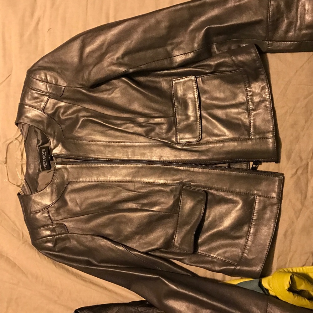 Element Silver Leather Jacket